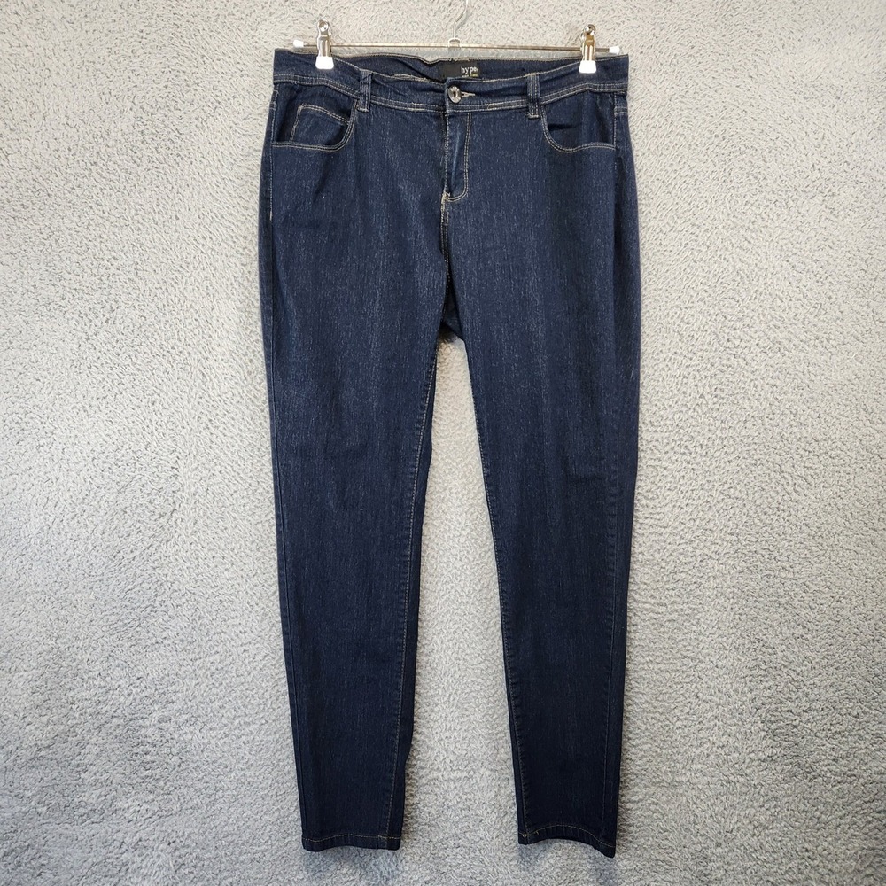Hype Plus Sizes Jeans Womens Size 17/18 (Fits 34x29) Dark Wash Mid Rise Casual